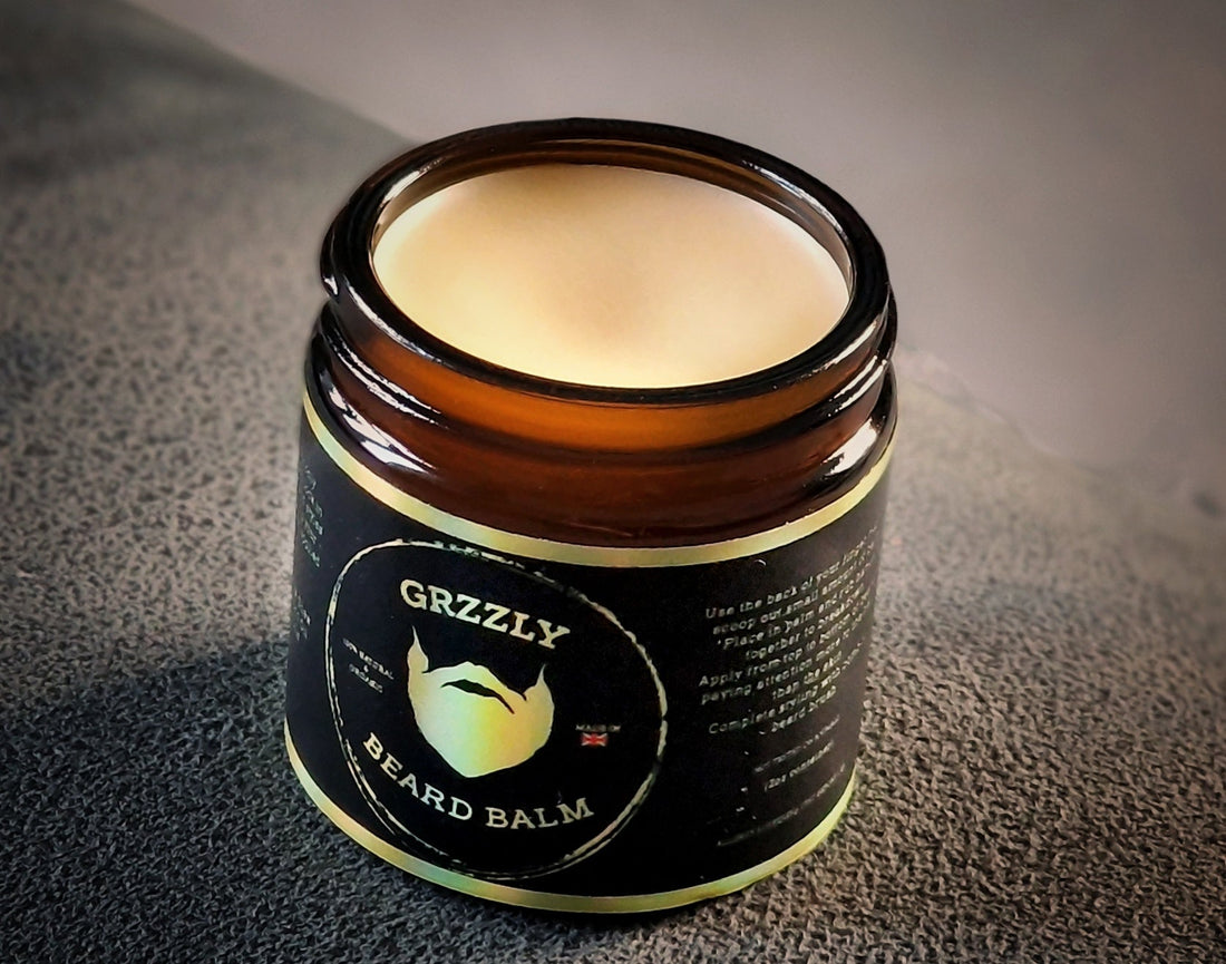 beard balm in a jar