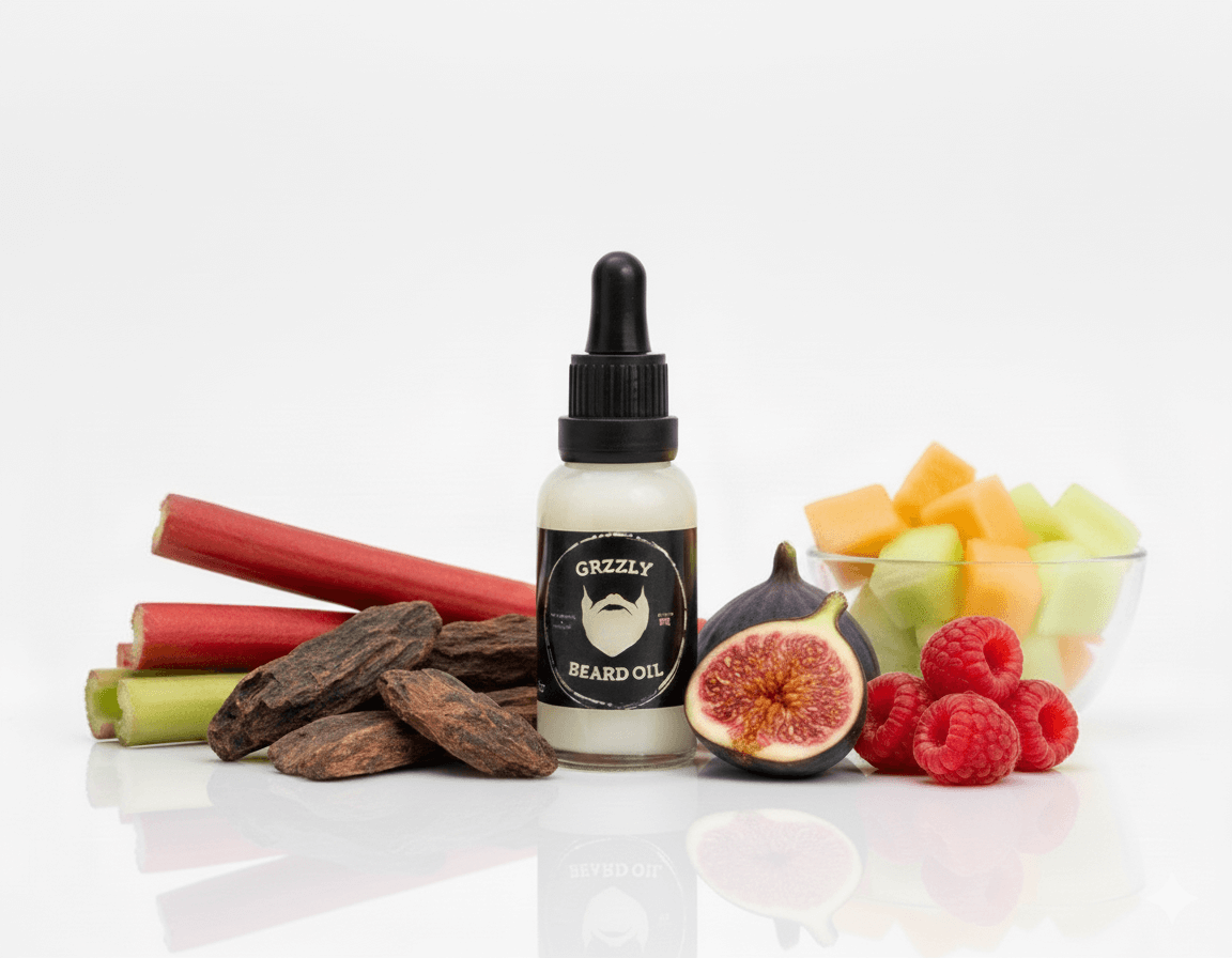 A Clear Glass Bottle Of the best all natural handmade Emu oil for beards