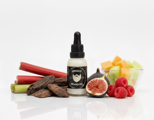 A Clear Glass Bottle Of the best all natural handmade Emu oil for beards