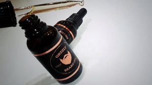 grzzly woods beard oil for beard grooming.