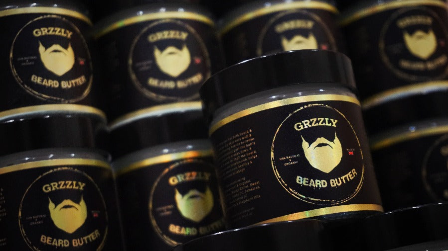grzzly handmade best beard butter for conditioning, moisturising and softening